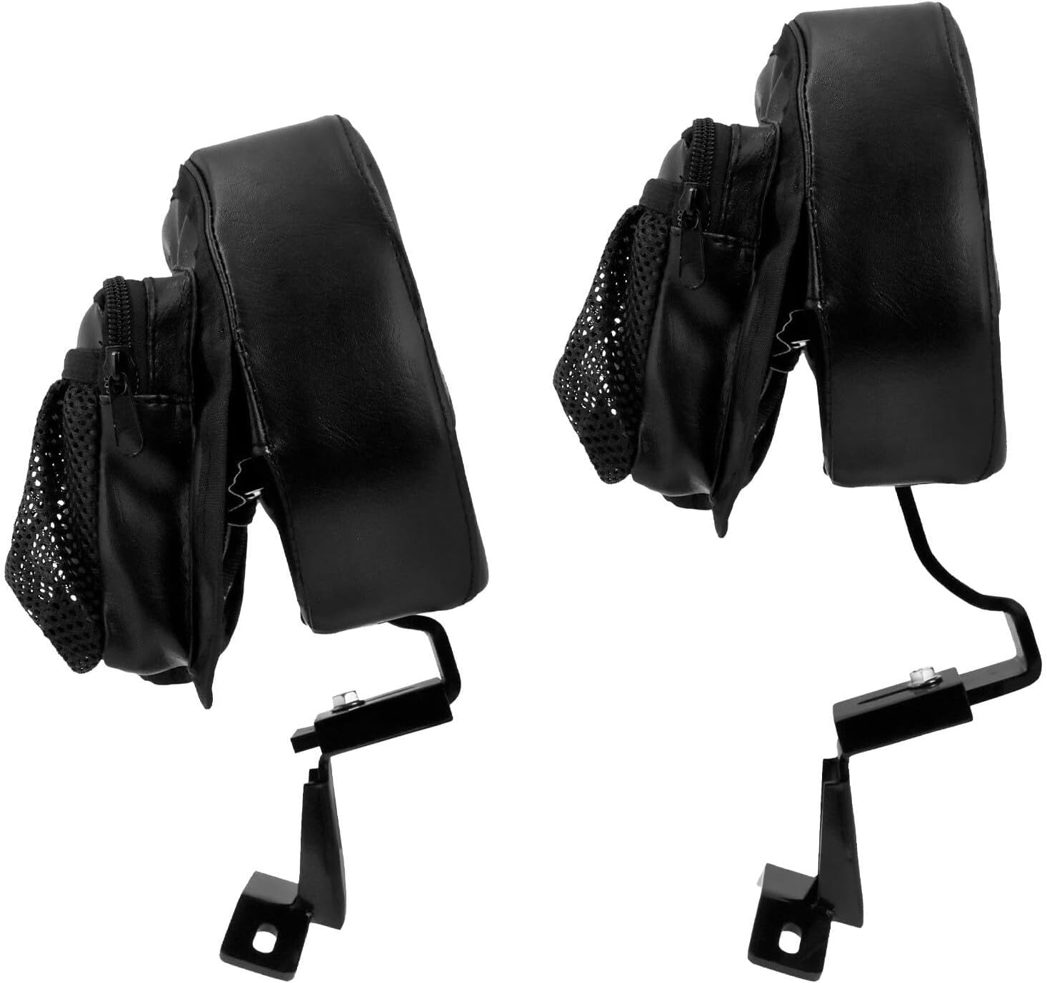 ya 6 8.24 baidi Front Driver Backrest Pad w/Amber Cut for Harley Touring Road Electra Glide 09+