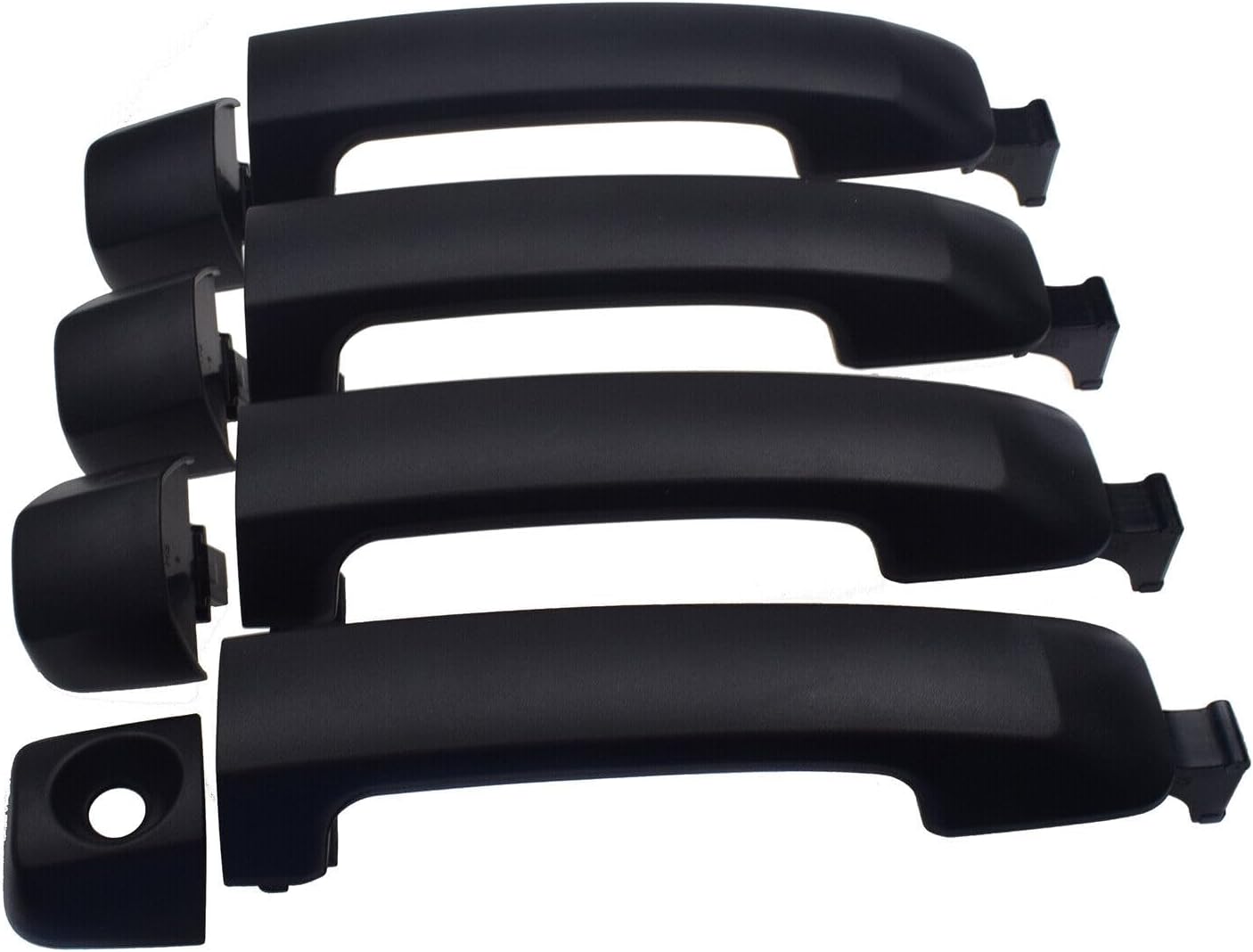 ya 2 8.15 4 Piece Set Exterior Door Handle Black for 2007-2018 for Toyota Tandra 69210-0C010 