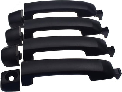 ya 2 8.15 4 Piece Set Exterior Door Handle Black for 2007-2018 for Toyota Tandra 69210-0C010 