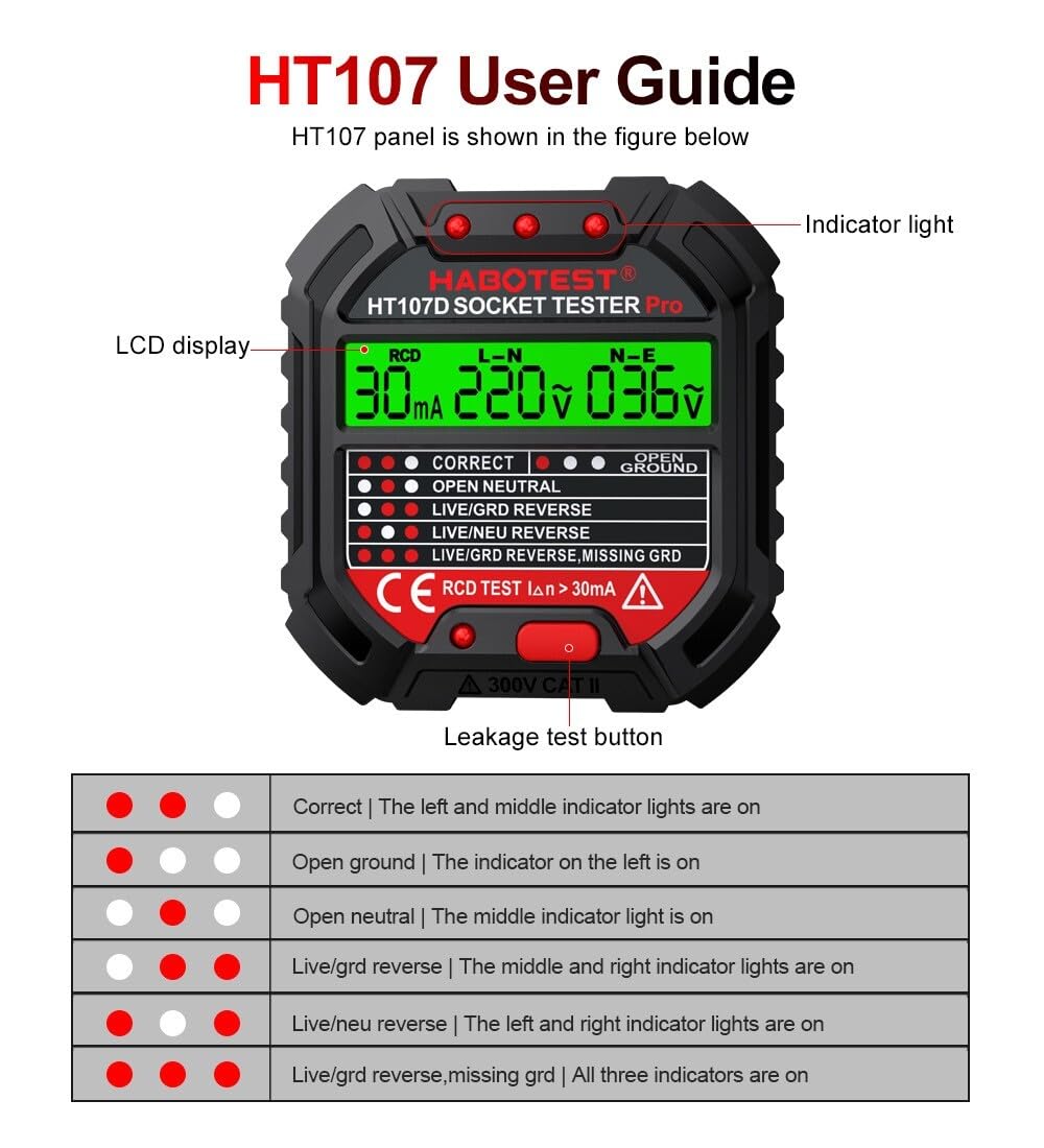 ya 16 10.20 baidi Outlet Tester Socket Tester Automatic Electric Circuit Polarity Voltage Detector