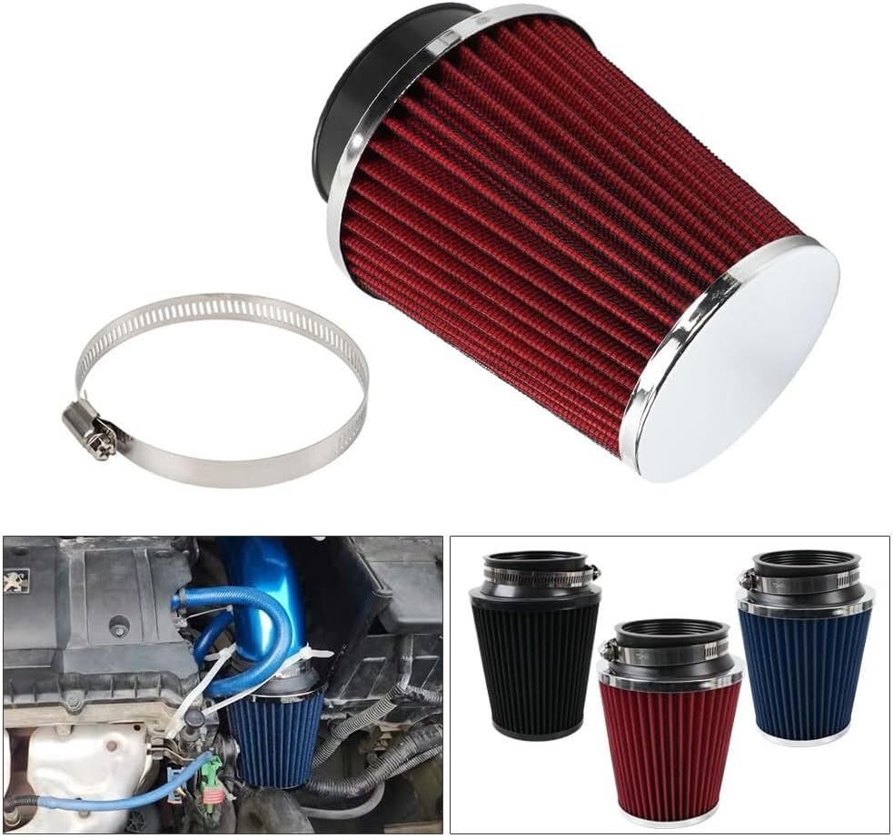ya 13 9.15 baidi 3 76mm High Flow Inlet Dry Air Filter Cold Air Intake Cone Replacement