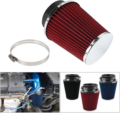 ya 13 9.15 baidi 3 76mm High Flow Inlet Dry Air Filter Cold Air Intake Cone Replacement