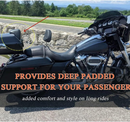 ya 6 8.24 baidi Suitable for Harley Davi for DS on Tour Pak Touring 2014+shaver chopper bag trunk backrest pad