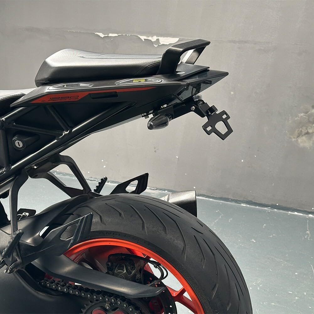 ya 13 9.15 baidi For 1290 Super Duke GT Foldable Fender Eliminator License Plate Rear Turn Signal