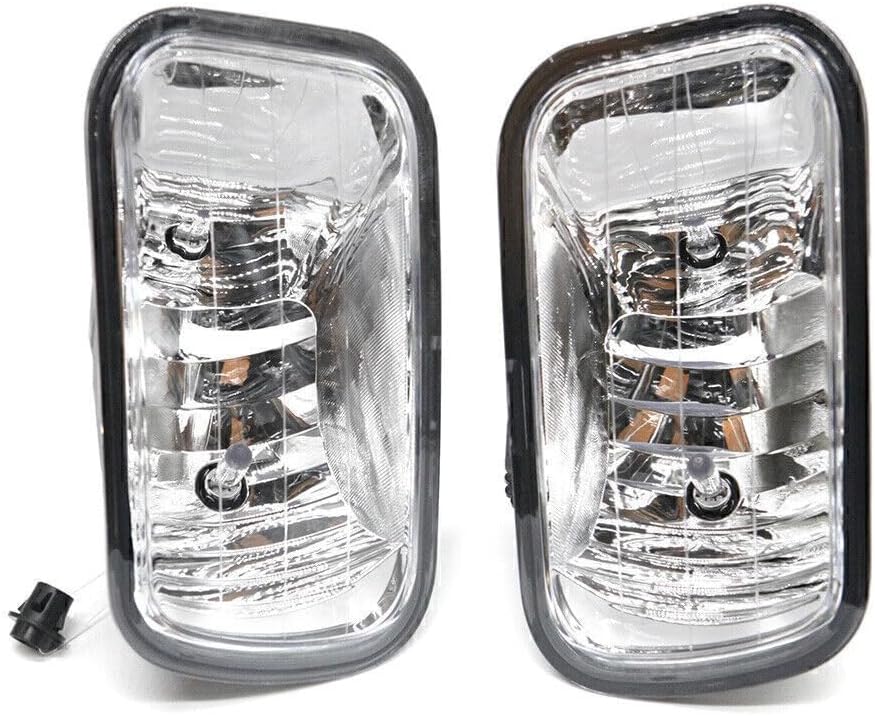 ya 4 8.10 PAIR Front Fog Light Lamps Clear Lens for Dodge for Ram 1500 2500 3500 2009-2012