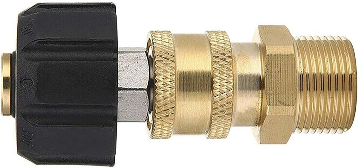 ya 26 10.21 baidi Brass+Stainless Steel Pressure Washer Hose Connector Adapter Replacement Parts