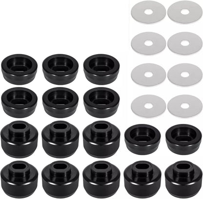ya 2 8.15 Fit 99-14 for Chevy for Silverado & for GMC for Sierra 7-141 Body Cab Mount Bushing Kit Washers
