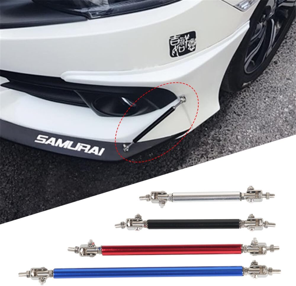 ya 13 9.15 baidi 2psc Racing Adjustable Front Rear Bumper Lip Splitter Support Bar/Pull Rod Kit
