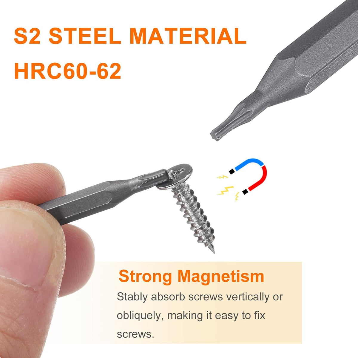 ya 14 9.20 baidi 3pcs T3 Magnetic Torx Screwdriver Bit 5/32 Hex Shank 28mm Length S2 Steel-1
