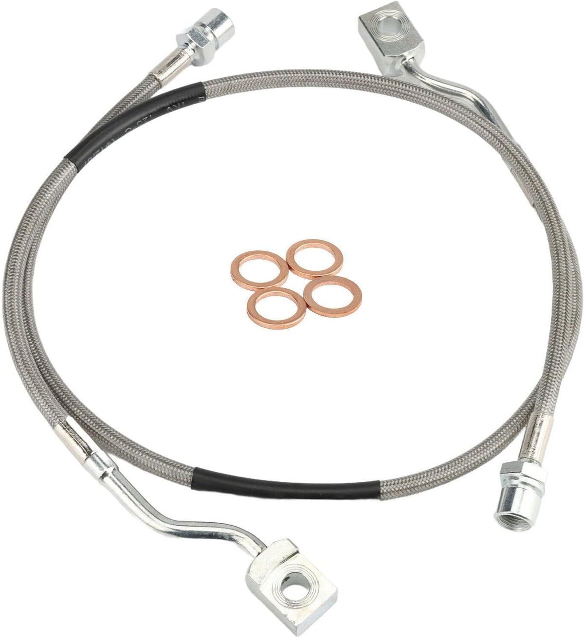 ya 10 9.16 baidi 2x Front Steel Extended Brake Lines 89370 for Silverado Sierra 1500 2007-2019