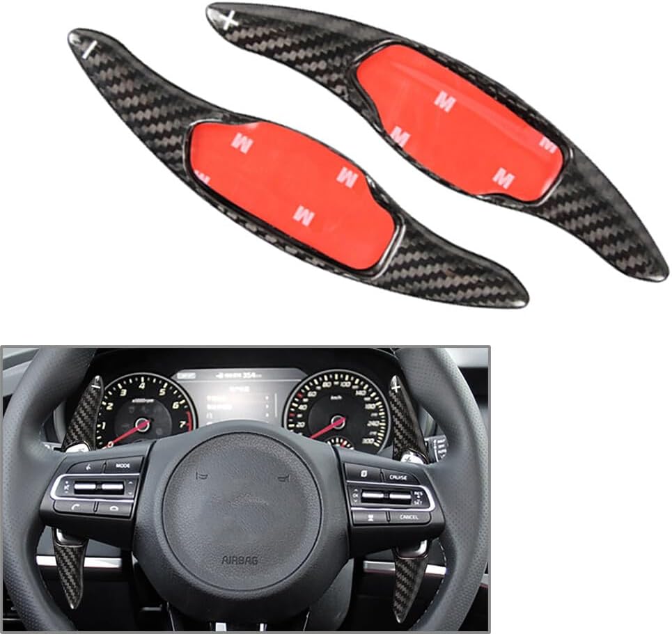 ya 5 8.24 baidi Carbon Fiber Steering Wheel Shift Paddle for Kia Stinger GT GTLine GTS 2018-2022