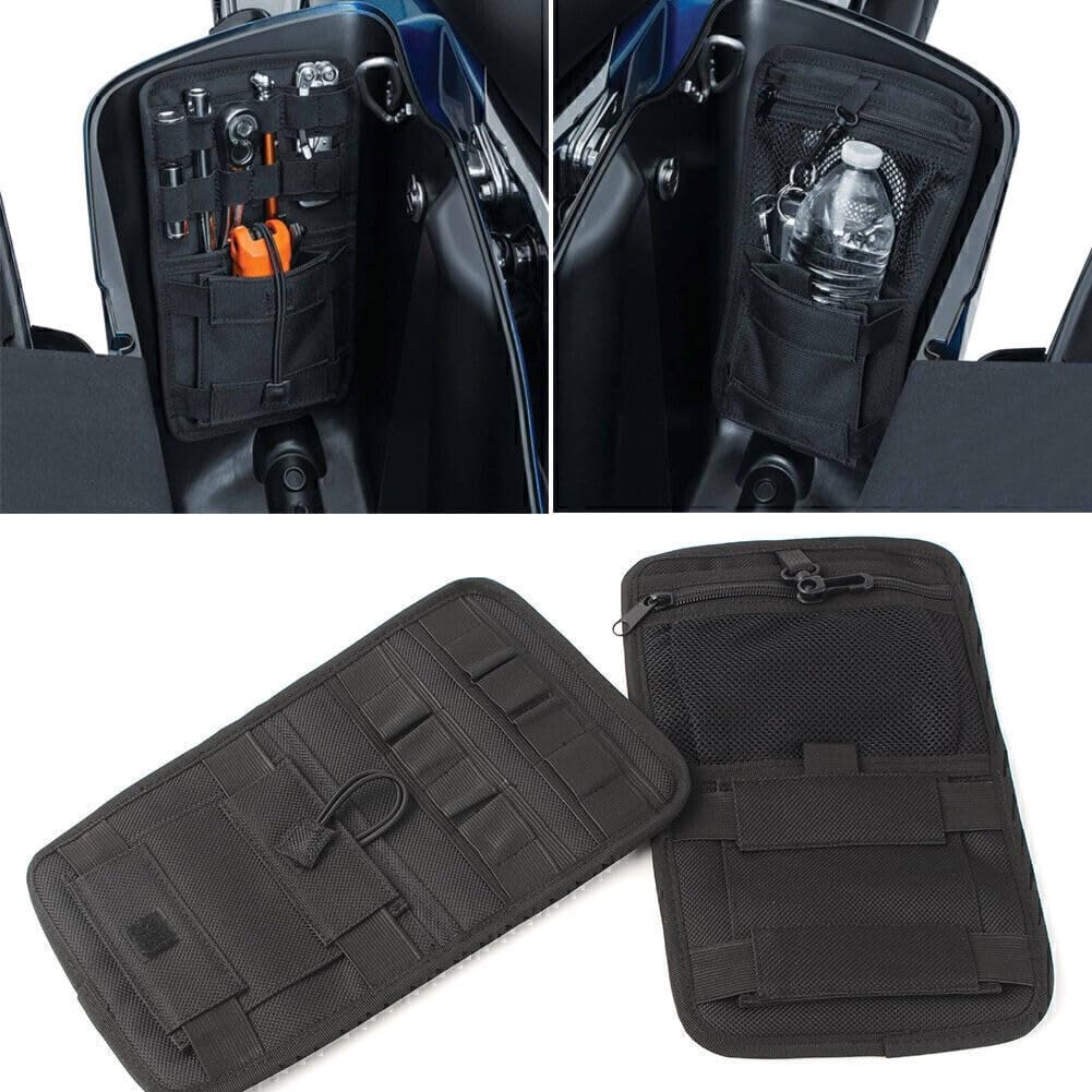 ya 11 9.14 baidiSaddlebag Organizer HardBags Storage for Harley Touring Street Road Glide Bagger