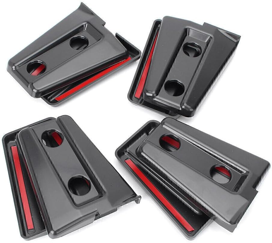 ya 9 10.24 8x Door Hinge Covers Protector Trim Fit for Jeep for Wrangler JK 4 Door 200