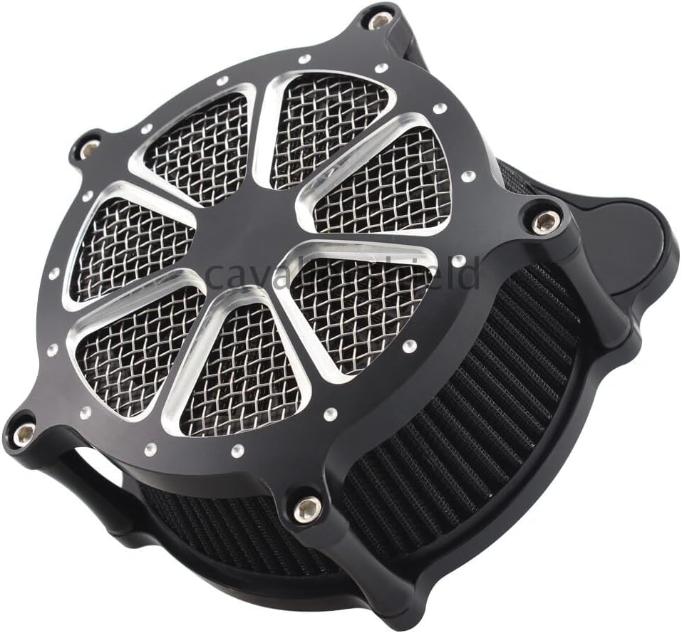 ya 23 10.7 baidi Billet Aluminum Contrast Cut Air Cleaner Intake Filter for Harley Touring Dyna