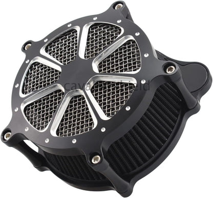 ya 23 10.7 baidi Billet Aluminum Contrast Cut Air Cleaner Intake Filter for Harley Touring Dyna