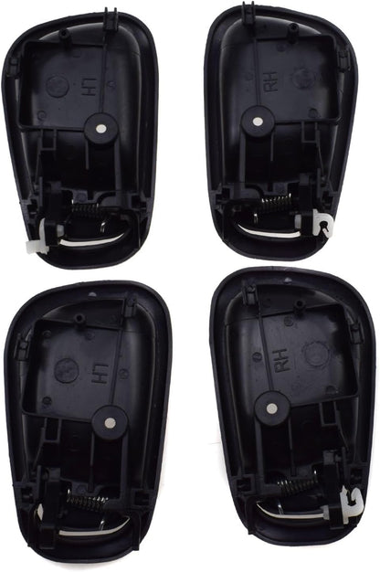 ya 2 8.15 8Pcs Front Rear Black Outside Inside Door Handles for Toyota for Corolla 1998-2003