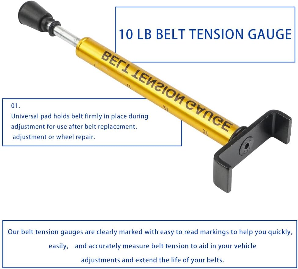 ya 6 8.24 baidi Motorcycle Adjustable Belt Tension Gauge Tool for Harley & All Belt Drive Bike