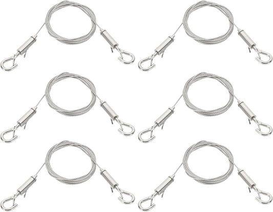 ya 26 10.21 baidi 6 Pcs 3 Meters x 1.5mm Heavy Duty Adjustable Picture Hanging Wire Kit-2