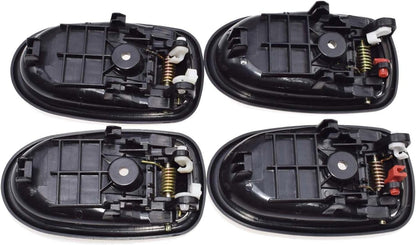 ya 2 8.15 8 Piece Set Exterior and Interior Door Handles Black for Hyundai for Elantra 1996-2000
