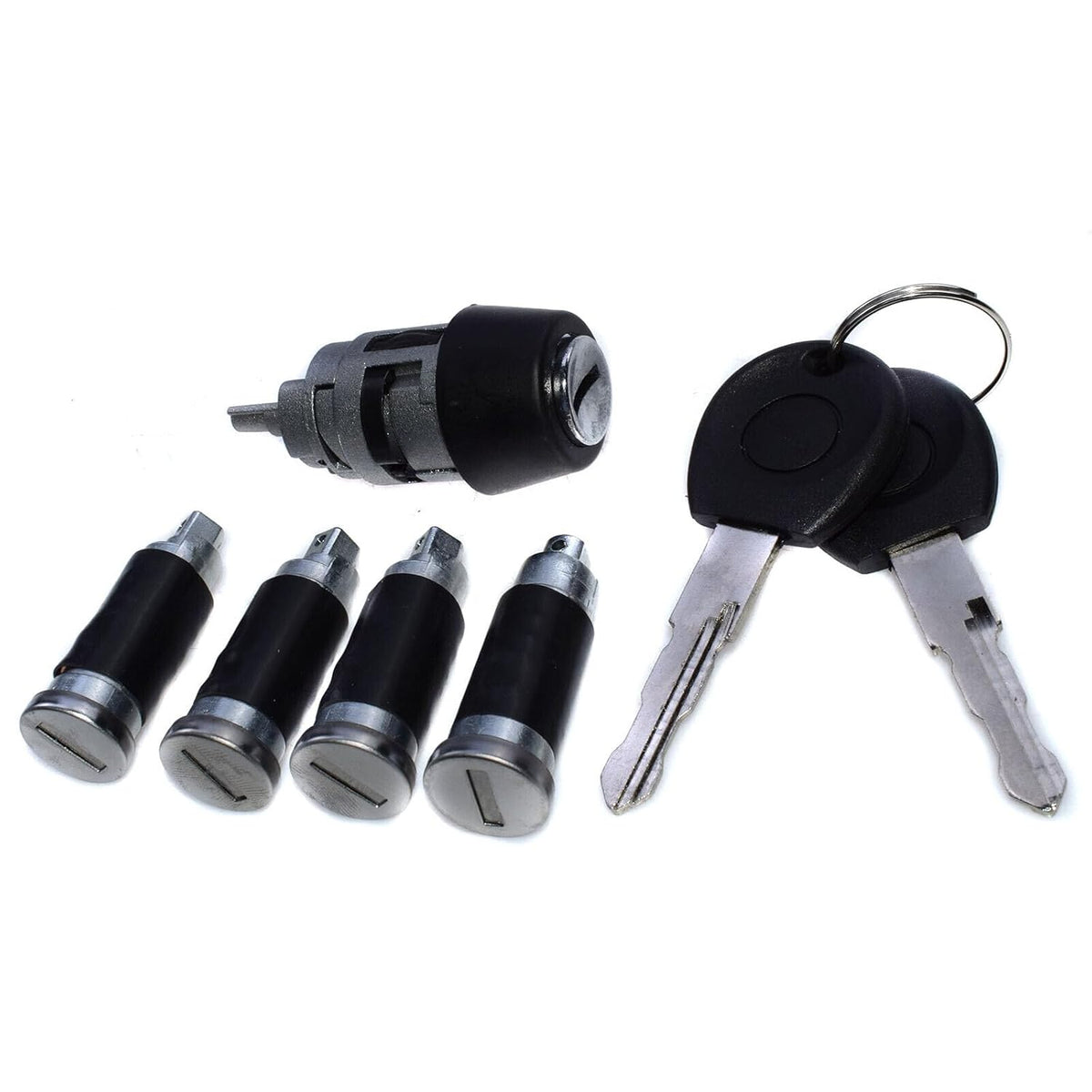 ya 5 8.10 Ignition Switch Lock + 4X Door Lock Barrel kit for VW MK4 Transporter T4 Caravelle