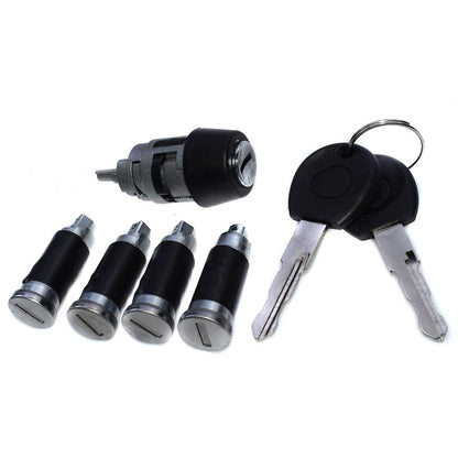 ya 5 8.10 Ignition Switch Lock + 4X Door Lock Barrel kit for VW MK4 Transporter T4 Caravelle