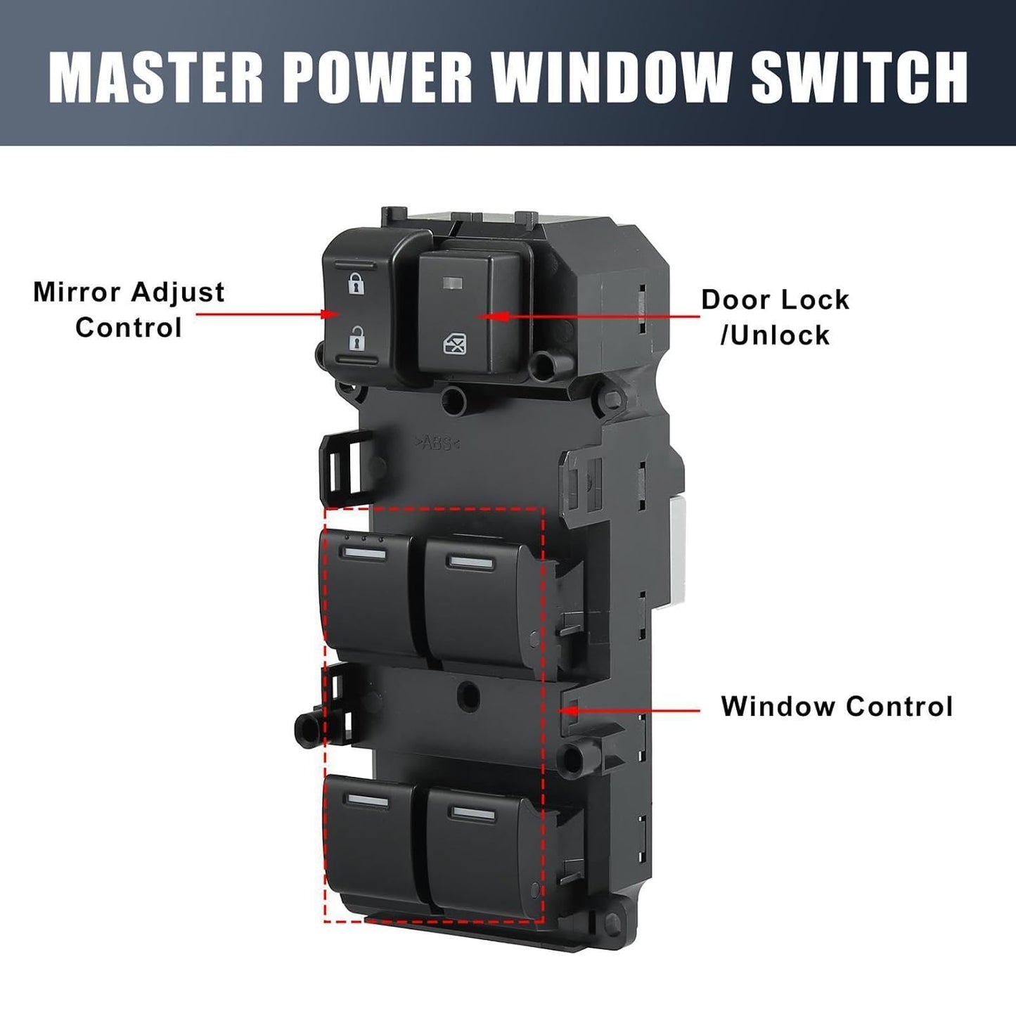 ya 4 8.8.2 Front Left Power Window Switch 35750-TP5-H21 is Suitable for Honda for Accord 2008-2012
