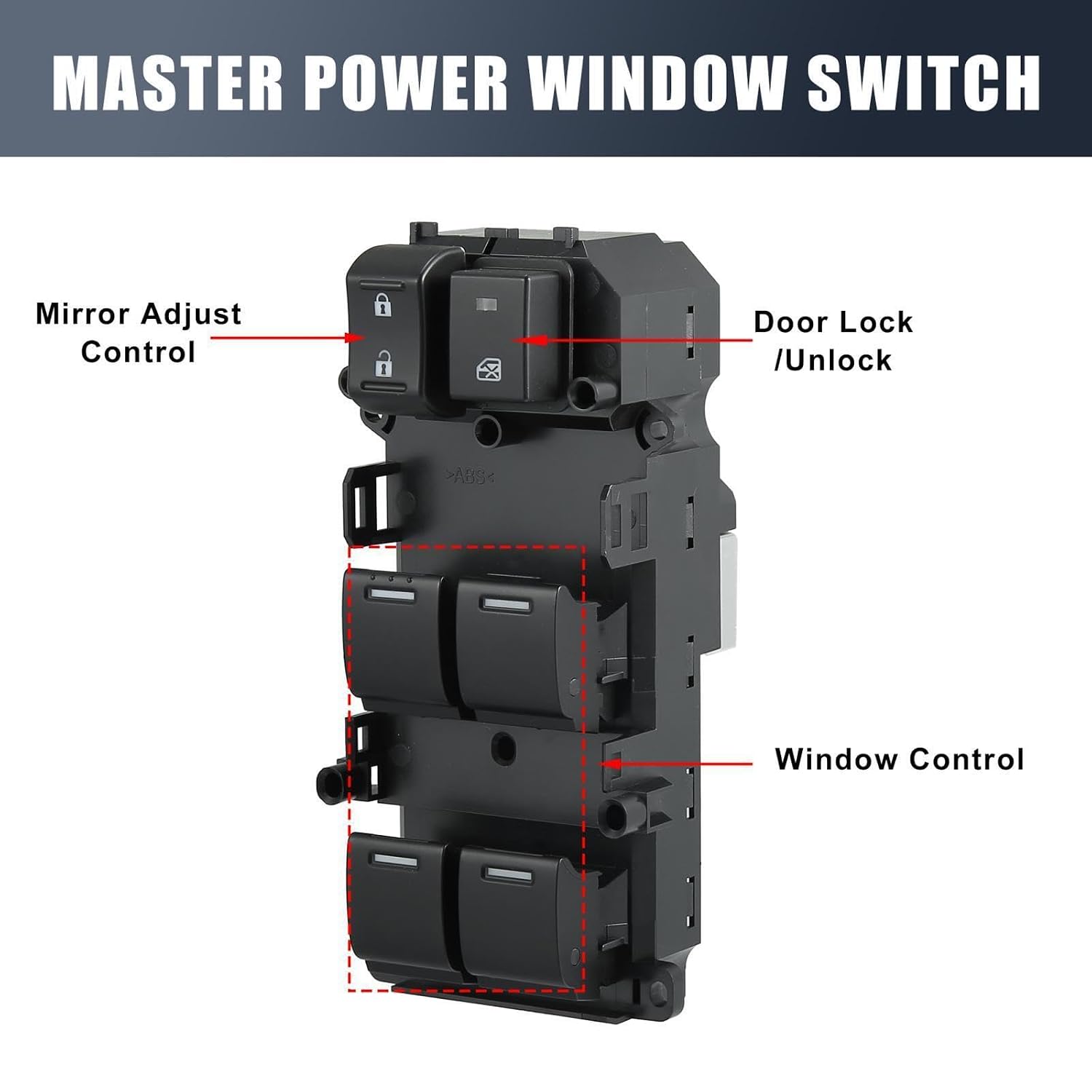 ya 4 8.8.2 Front Left Power Window Switch 35750-TP5-H21 is Suitable for Honda for Accord 2008-2012