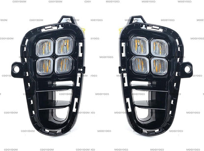 ya 13 9.15 zhengce Suitable for 2018-19 for Kia RIO LED front bumper, daytime running driving