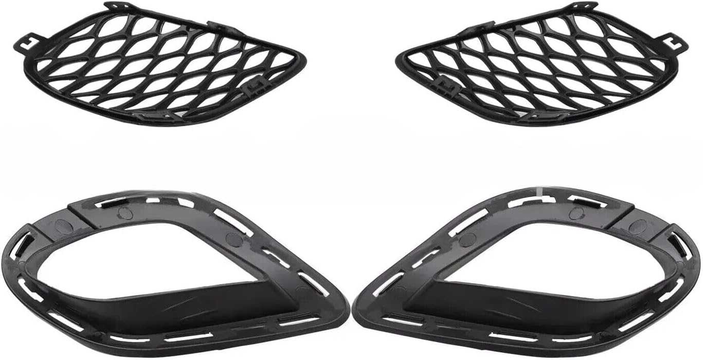 ya 7 8.24 baidi Set of 4Pcs Bumper Fog Lamp Cover Bezel & Bracket for Dodge for Charger 2015-2020