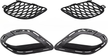 ya 7 8.24 baidi Set of 4Pcs Bumper Fog Lamp Cover Bezel & Bracket for Dodge for Charger 2015-2020