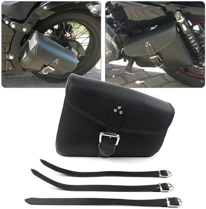 ya 11 9.14 baidifor Harley-Davidson Sportster XL883 XL1200 Right Side PU Leather Saddlebag Bag