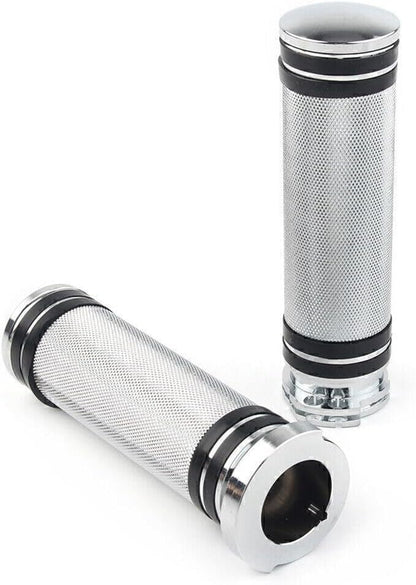 ya 4 8.14 For Sportster Dyna Softail Touring V-Rod 1 Inch Chrome Handlebar Hand Grips