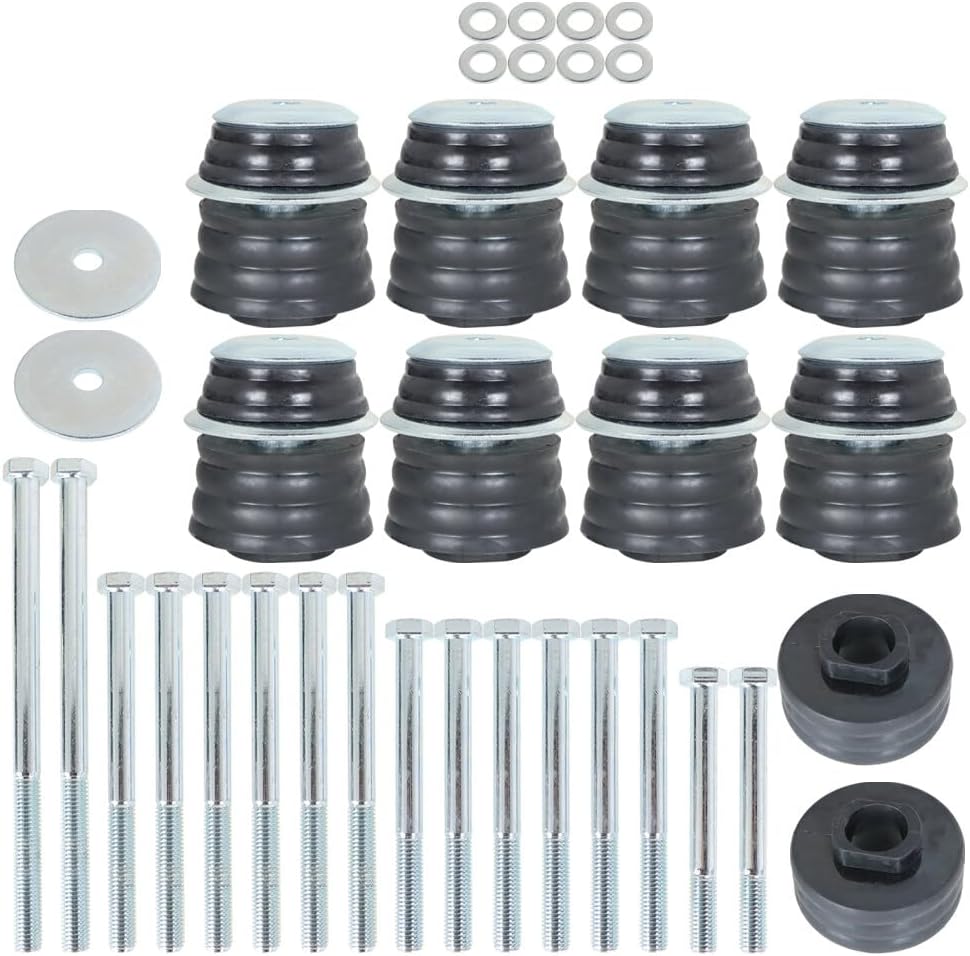 ya 2 8.15 Suitable for Ford Super Duty F250 F350 2008-2016 2WD 4WD Body Mount Bushing Kit KF04060B