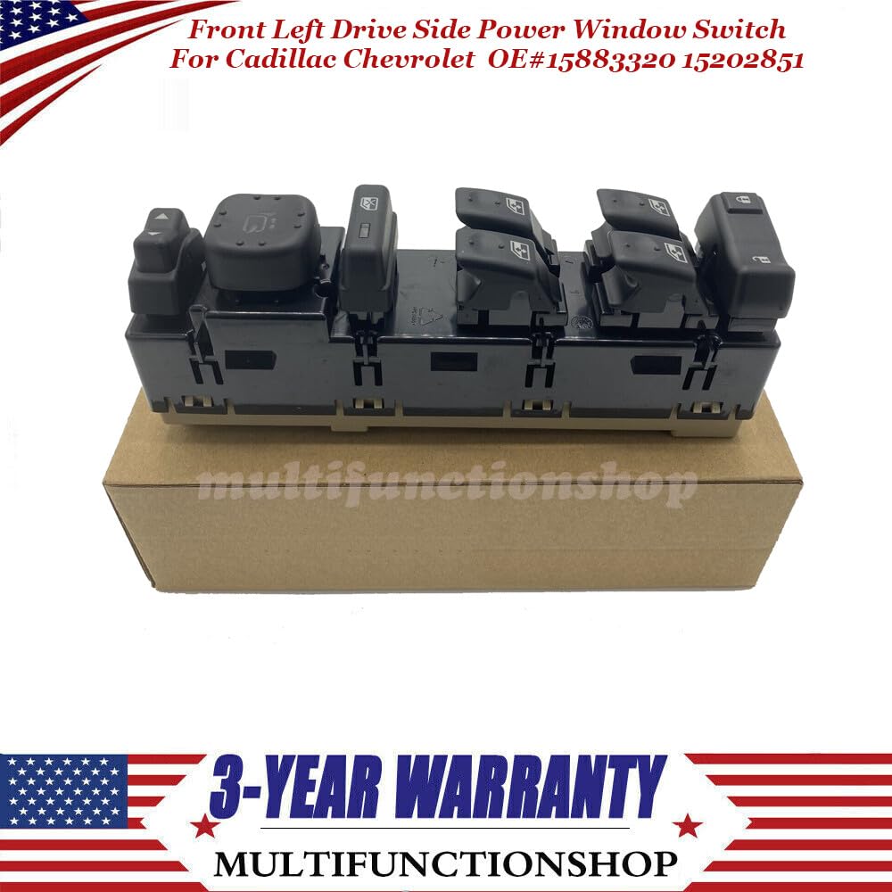 ya 3 8.24 baidi Front Driver Left Side Power Window Switch for GMC for Chevrolet for Silverado 15883320