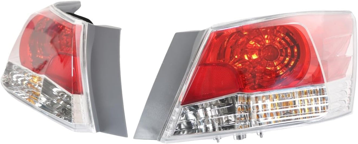 ya 4 8.10 Set of 2 Tail Lights For 2008-2012 for Honda for Accord EX Sedan LH & RH with Bulbs