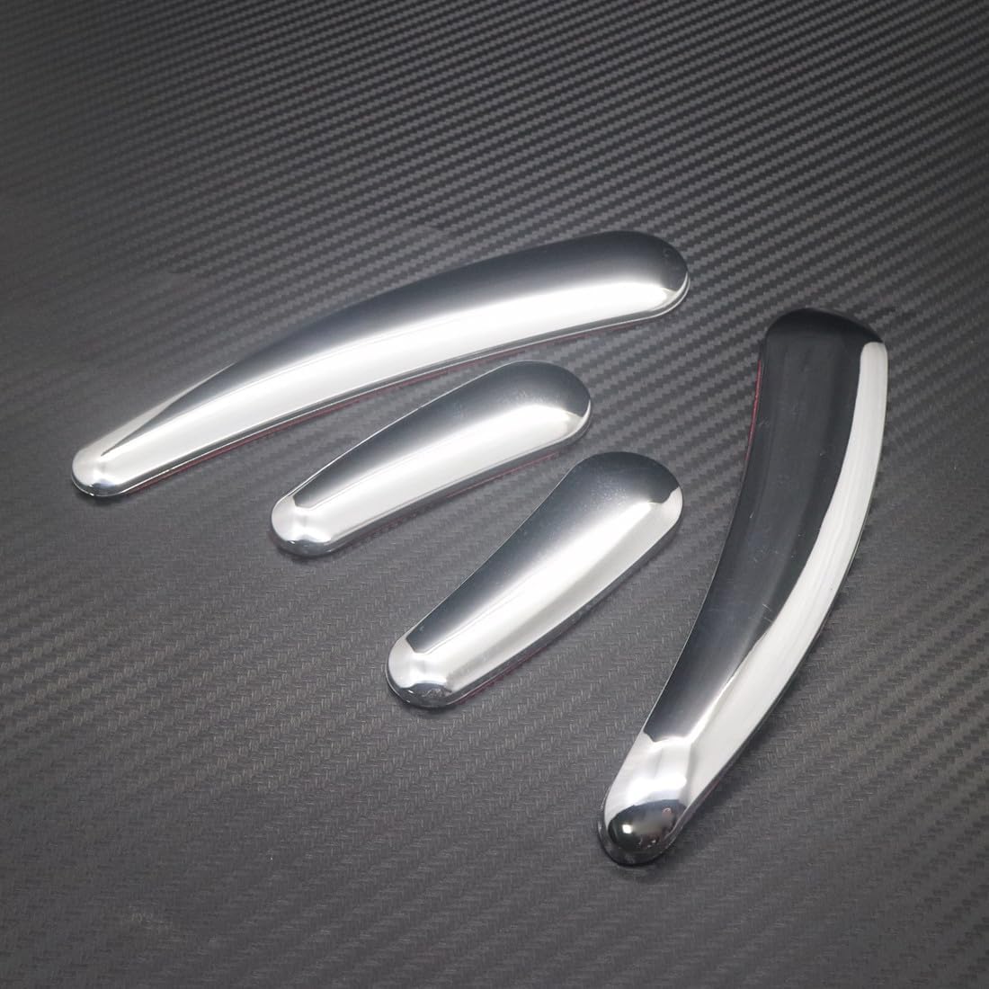 ya 4 8.10 Chrome Curved Swingarm Frame Cover Insert for Harley Softail Models 2008-2016