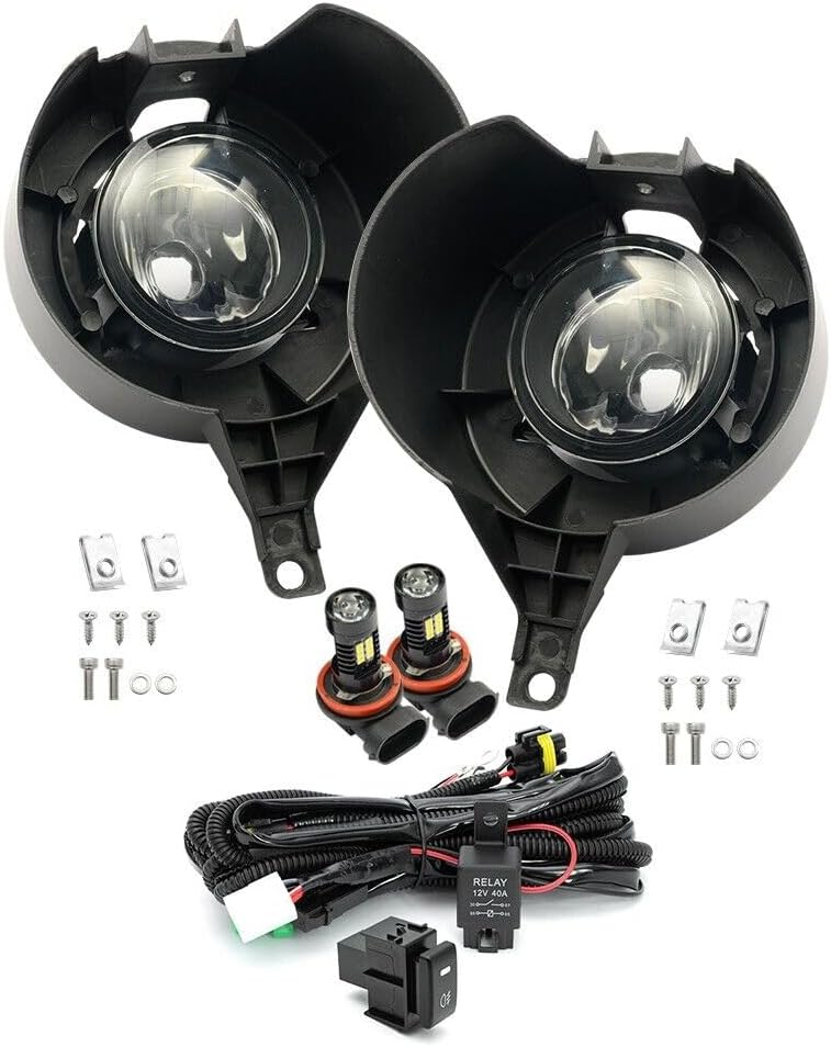 ya 10 9.16 zhengce LED Fog Light Driving Light Kit + Wiring Harness for 2005-2020 for Nissan F
