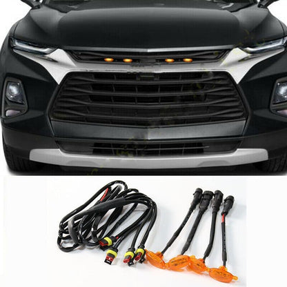 ya 14 9.20 zhengce 4p for Chevrolet Blazer 2019-2021 Front Grille LED Light Raptor Style Grill-1
