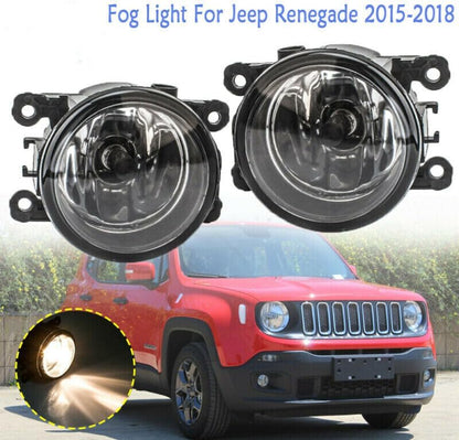 ya 4 8.10 Suitable for Jeep Renegade 2015 2016 2017 2018 with H11 bulbs one pair of fog lights driving lights 