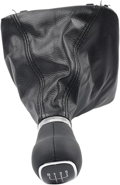 ya 11 9.14 baidiManual Gear Shift Knob With Boot Cover Case Fit for Skoda Octavia A5 A6 2004-2012