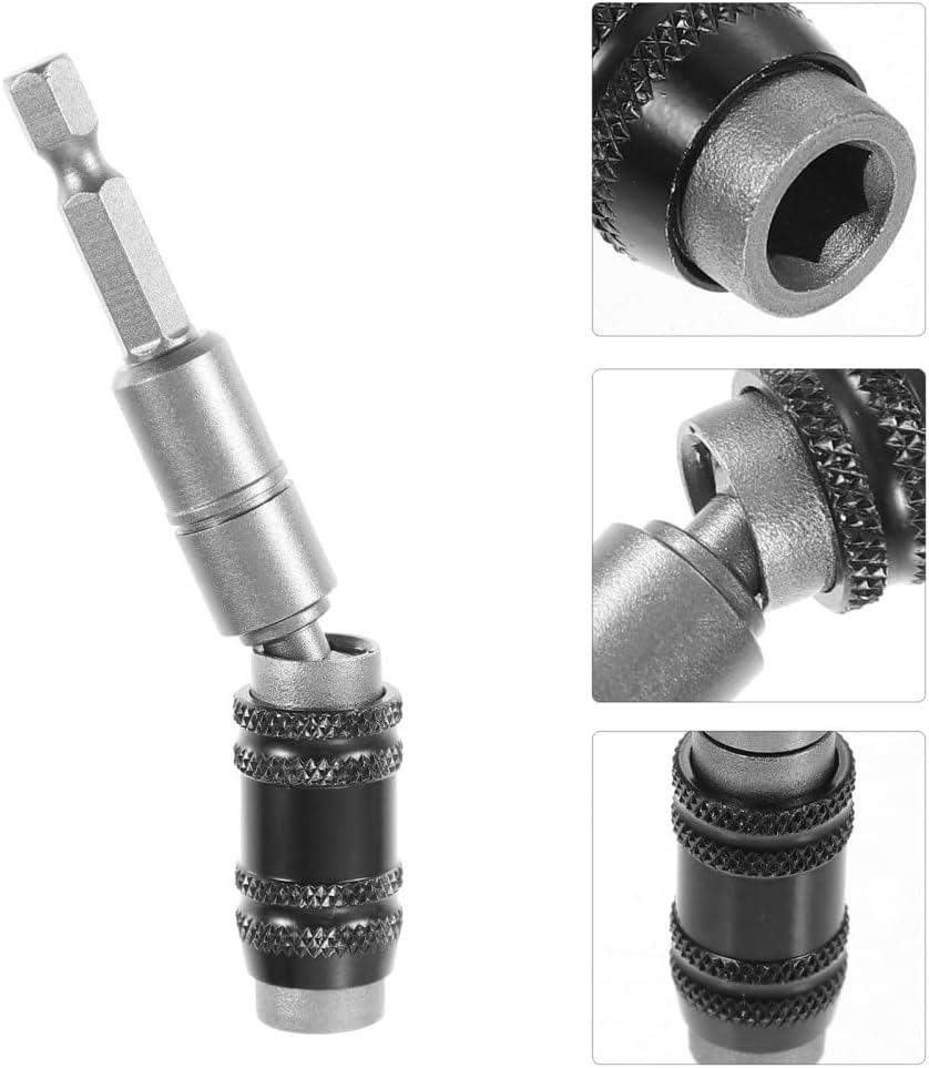 ya 26 10.21 baidi 2 Pcs Electric Drill Driver Extension Rod Knuckle Bit Holder Quick Release