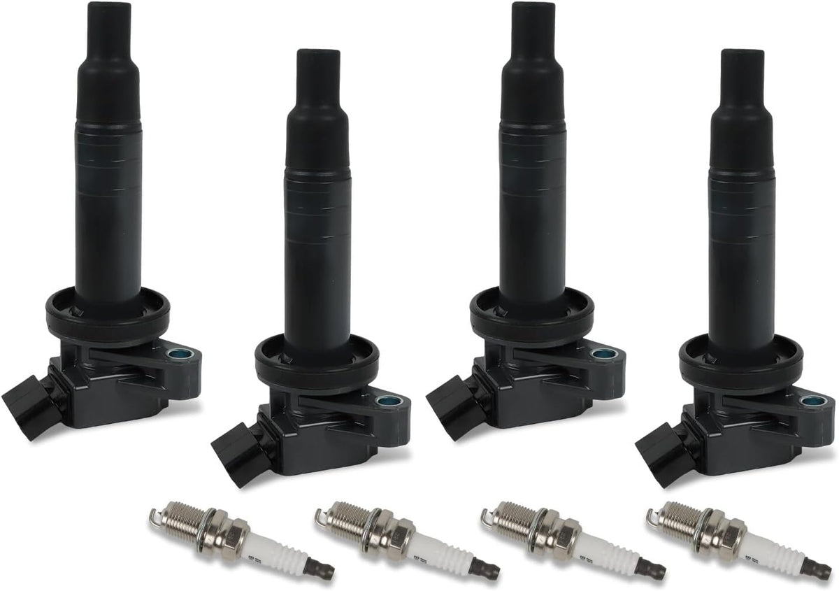 ya 9 10.24 4x Ignition Coils + 4x Iridium Spark Plugs for COROLLA for Toyota Matrix Celica00-08