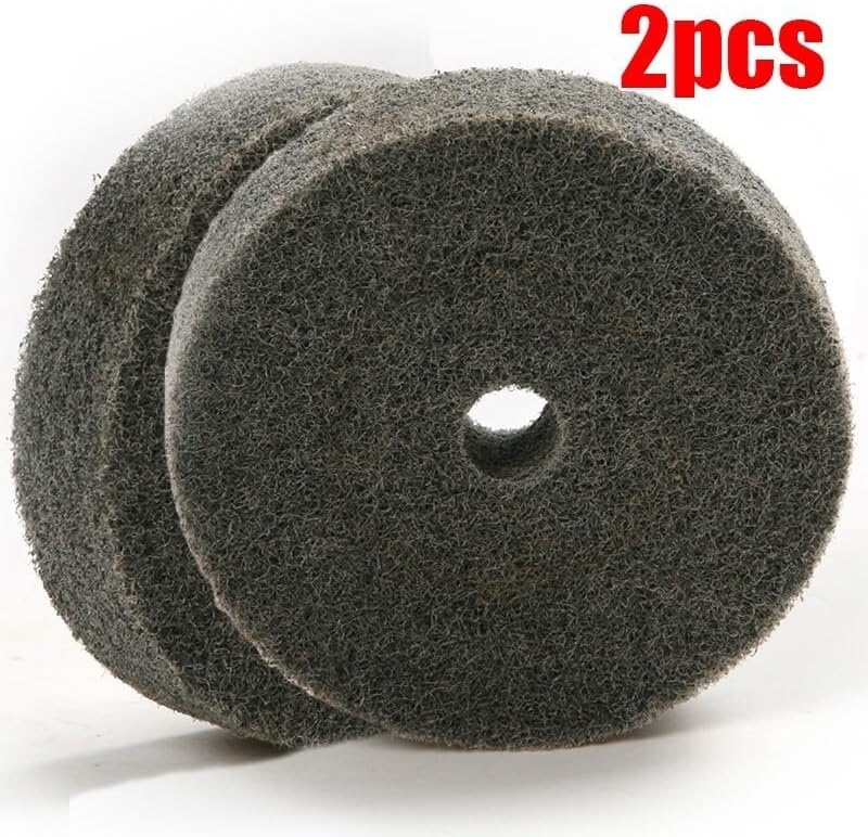 ya 26 10.21 baidi 2Pcs 3inch Nylon Fiber Wheel Polishing Buffing Disc Pad For Metal Finishing Pad