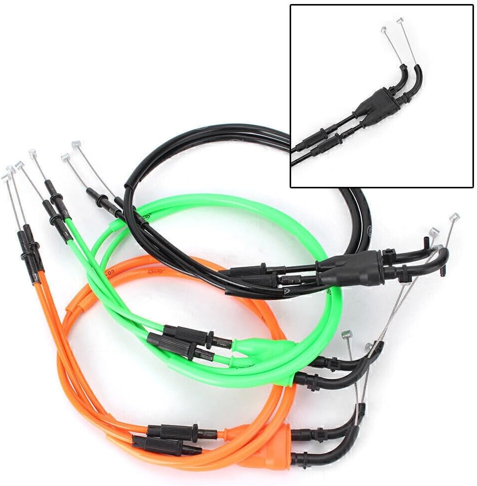 ya 5 8.24 baidi for Kawasaki ZX-6R 2009-2016 2x Motorcycle Throttle Cable Accelerator Wire