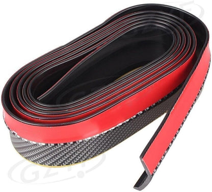 ya 4 8.14 Lip Carbon Fiber Splitter Body Spoiler Rubber w/Adhesive Yellow Front Rear po