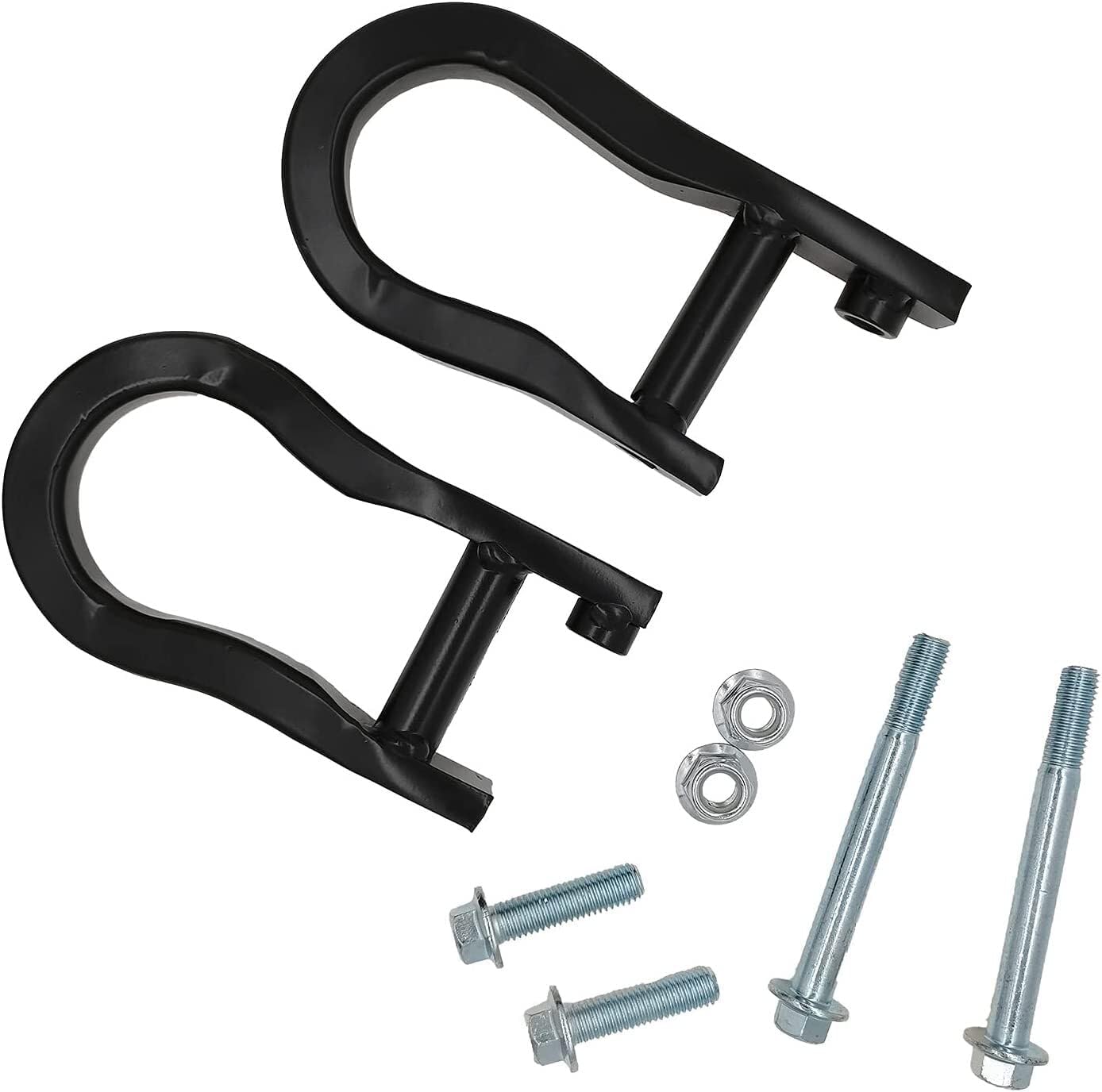ya 5 8.24 baidi Pair Black Tow Hooks for Chevrolet for GMC for Silverado for Sierra 1500 2007-2019 84072463