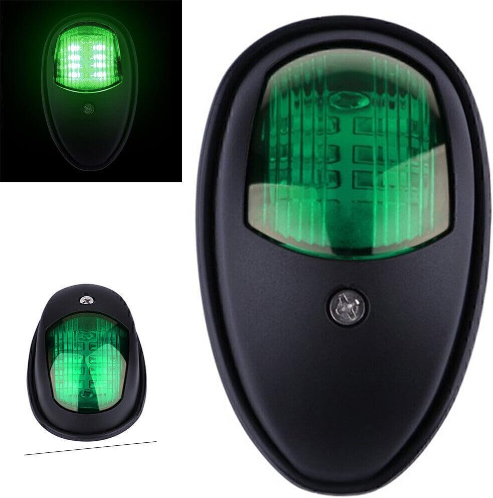 ya 4 8.14 Green Marine Boat Yacht Bow Light 12V Stainless Steel LED Navigation Lights