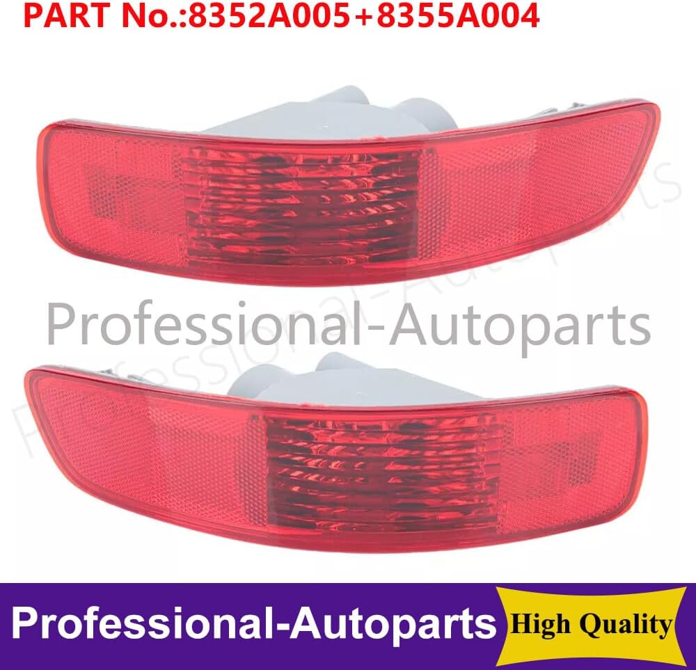 ya 4 8.24 baidi Rear Left&Right Bumper Side Marker Reflector For Mitsubish Outlander 2007-2012