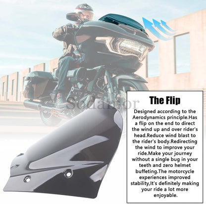 ya 23 10.7 baidi Fit for Harley Road Glide 2023-up 12'' Motorcycle Fairing Windshield Windscreen