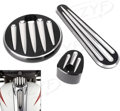 ya 6 8.24 baidi Lgnition Switch Cover Fuel Tank Cap for Harley Touring FLHX FLTRX 2008 2009-2013